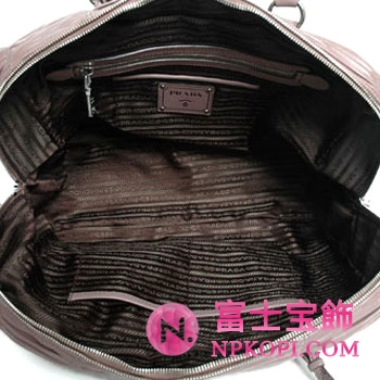 プラダ（PRADA）NAPPA GAUFRE　レディース2wayハンドバッグ　アッシュブラウン　BL0733-QRD-572 